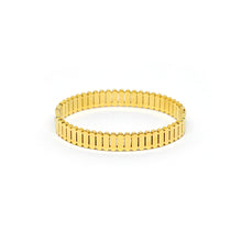 ESBG 8596: Gold Plated Fence Bangle