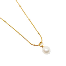 ESN 8598: All IPG Treasure Single Pearl Necklace (17