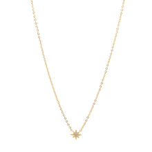 ESN 8599: All IPG 5 Cz Unity Star Necklace (16