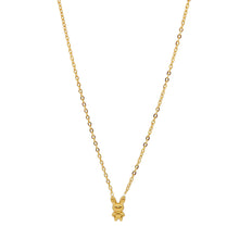 ESN 8602: All IPG Tiny Doll Bunny Necklace (16