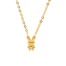 ESN 8602: All IPG Tiny Doll Bunny Necklace (16