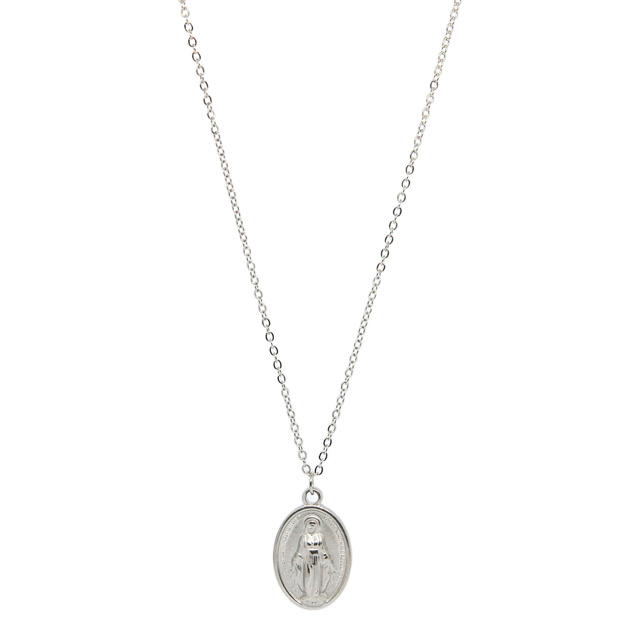 ESN 8603: Miraculous Medal Necklace (17"+2")
