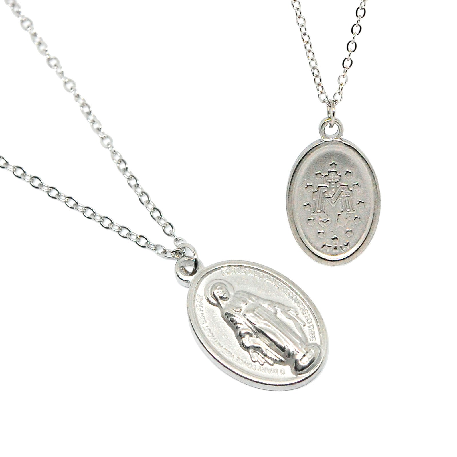ESN 8603: Miraculous Medal Necklace (17"+2")