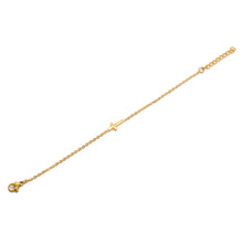 ESBL 8610: All IPG baby Cross Bracelet (5.5