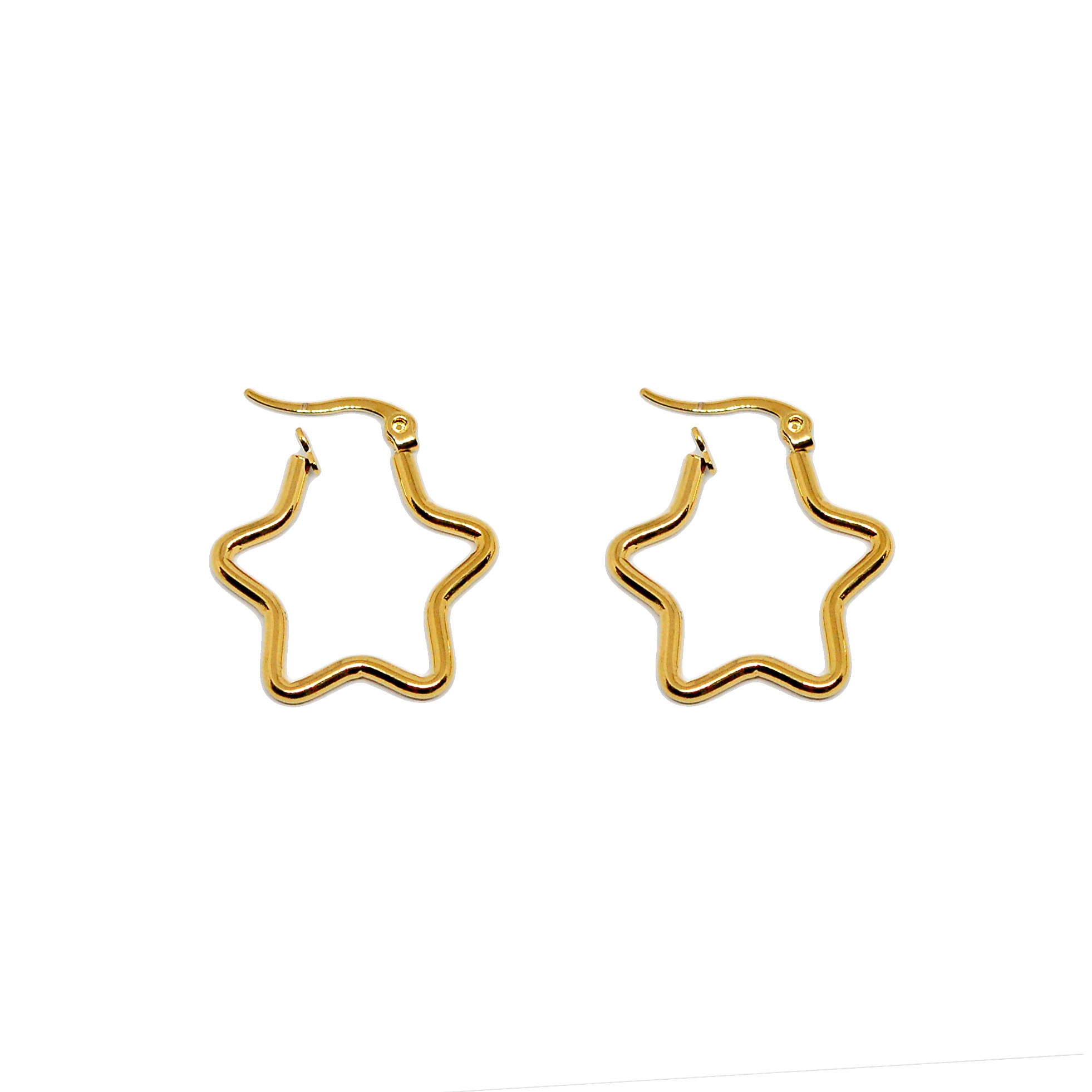 ESE 8628: All IPG Super Star Hoop Earrings