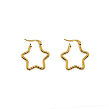 ESE 8628: All IPG Super Star Hoop Earrings