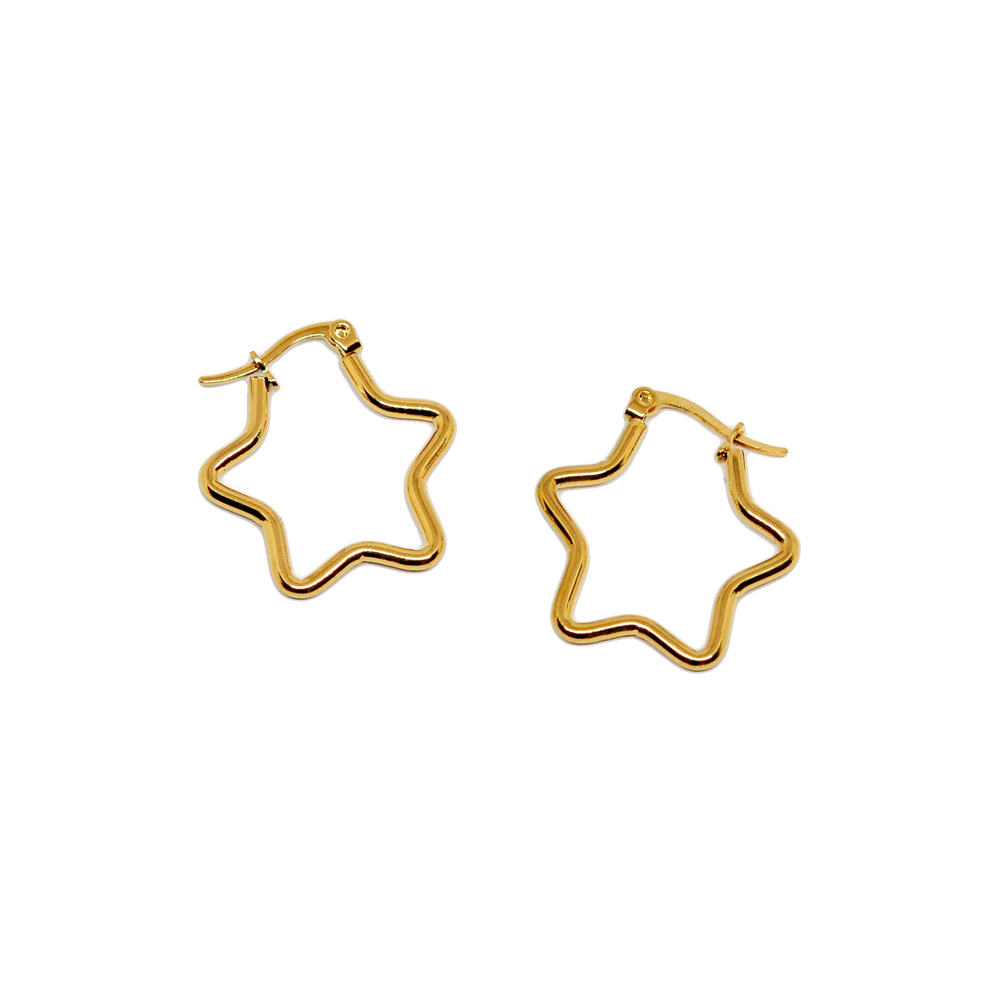 ESE 8628: All IPG Super Star Hoop Earrings