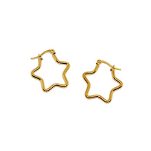 ESE 8628: All IPG Super Star Hoop Earrings