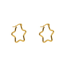 ESE 8628: All IPG Super Star Hoop Earrings