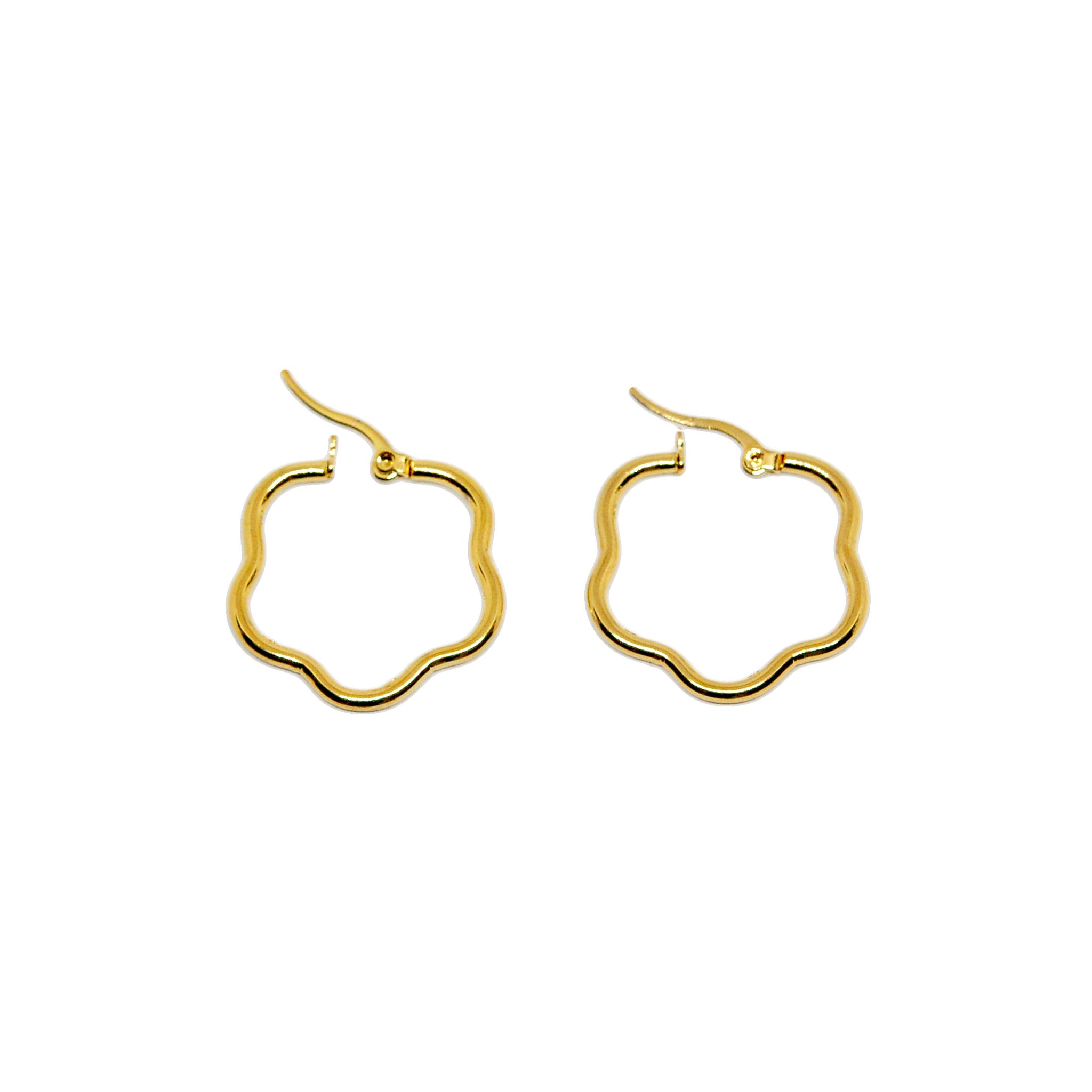 ESE 8629: All IPG Happy Flora Hoop Earrings