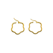 ESE 8629: All IPG Happy Flora Hoop Earrings