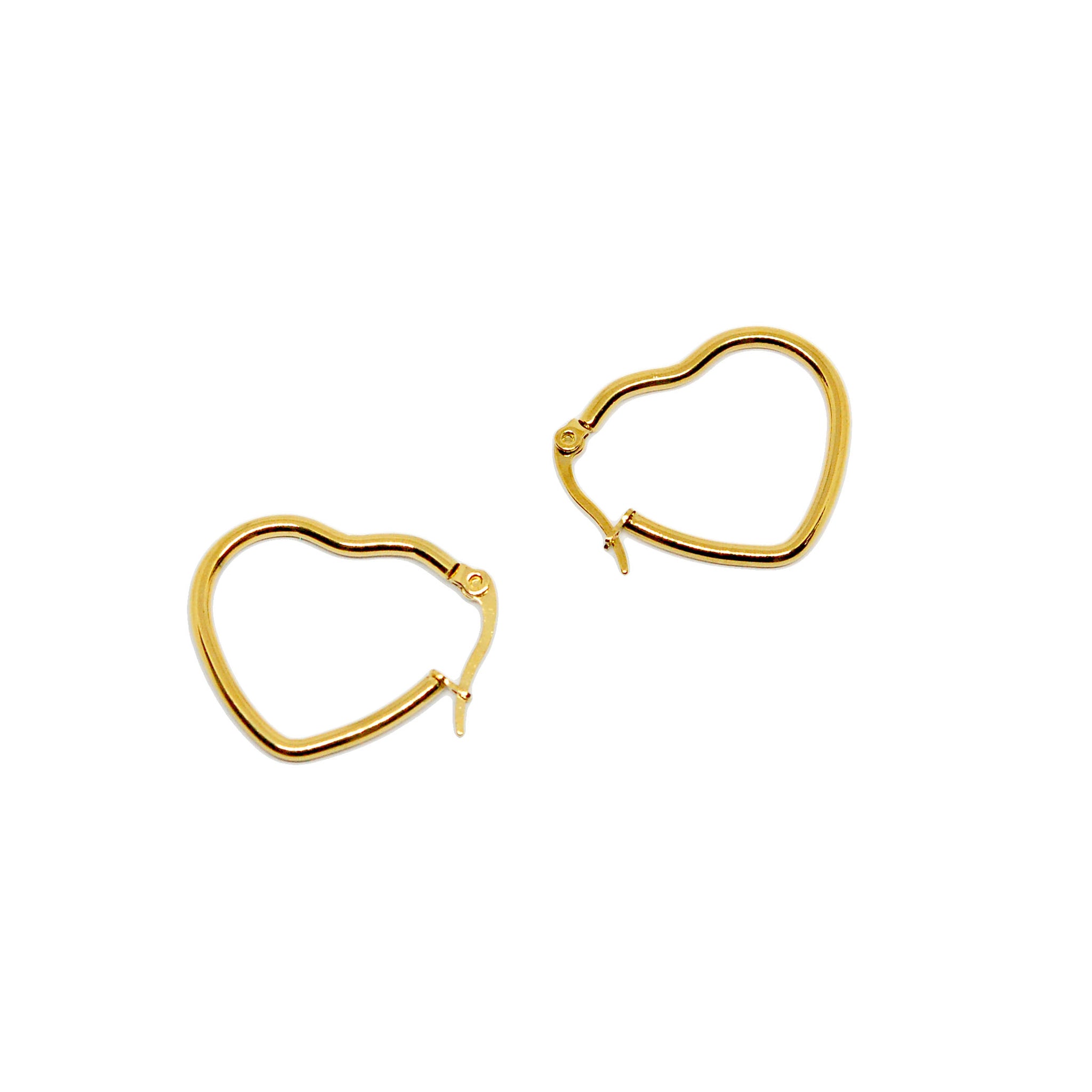 ESE 8630: All IPG Loving Heart Hoop Earrings