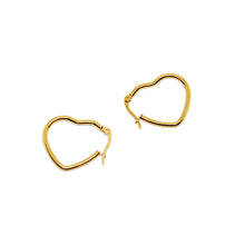 ESE 8630: All IPG Loving Heart Hoop Earrings