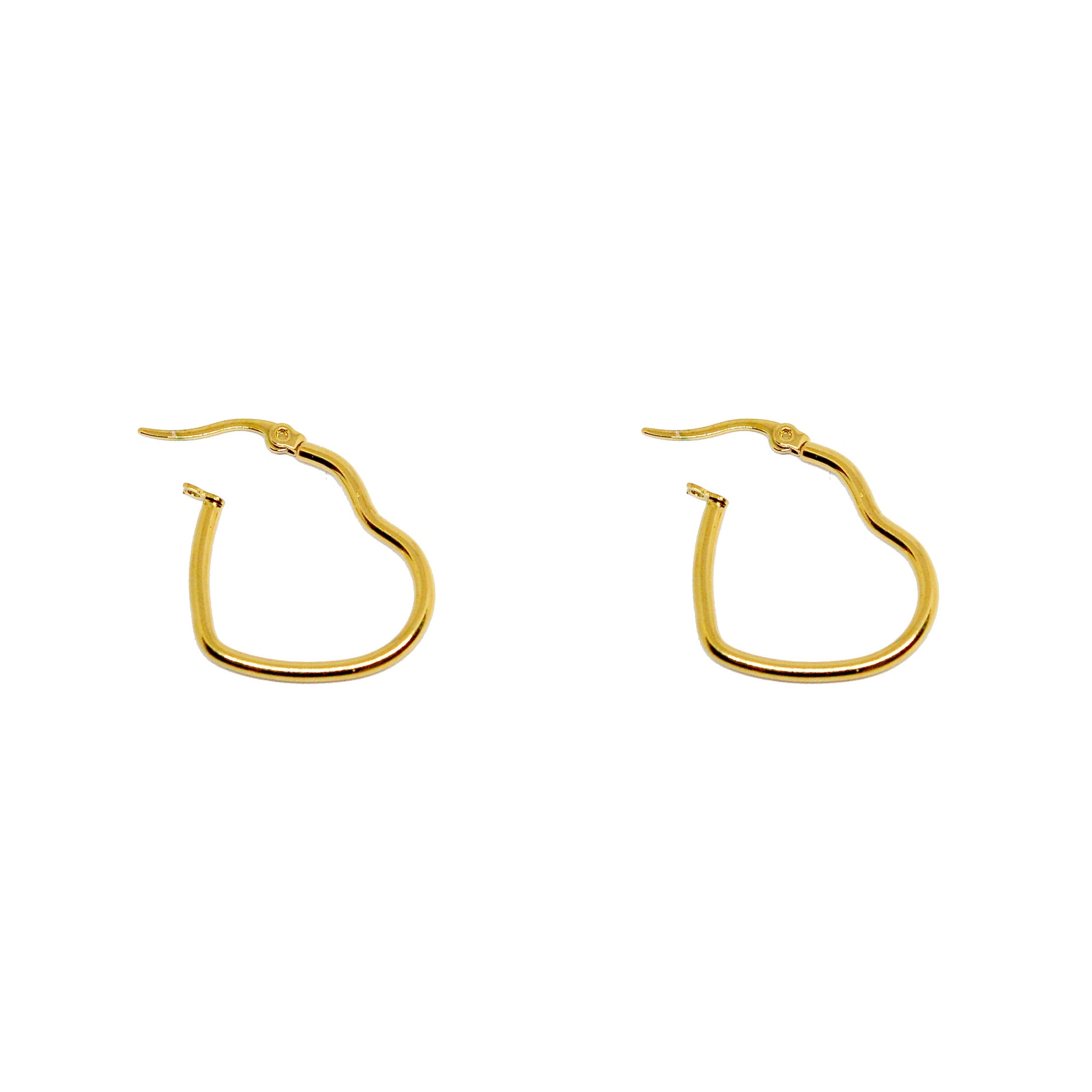 ESE 8630: All IPG Loving Heart Hoop Earrings