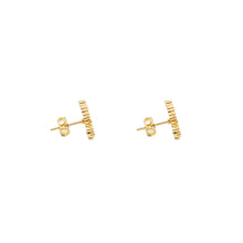 ESE 8657: Gold-Plated Alhambra Studs (Classic Red)