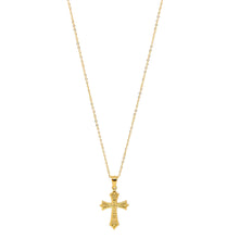 ESN 8661: All IPG Medieval Holw Cross Necklace ( 17.5