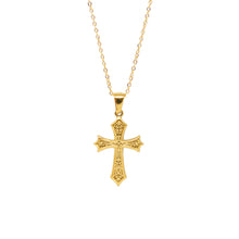 ESN 8661: All IPG Medieval Holw Cross Necklace ( 17.5