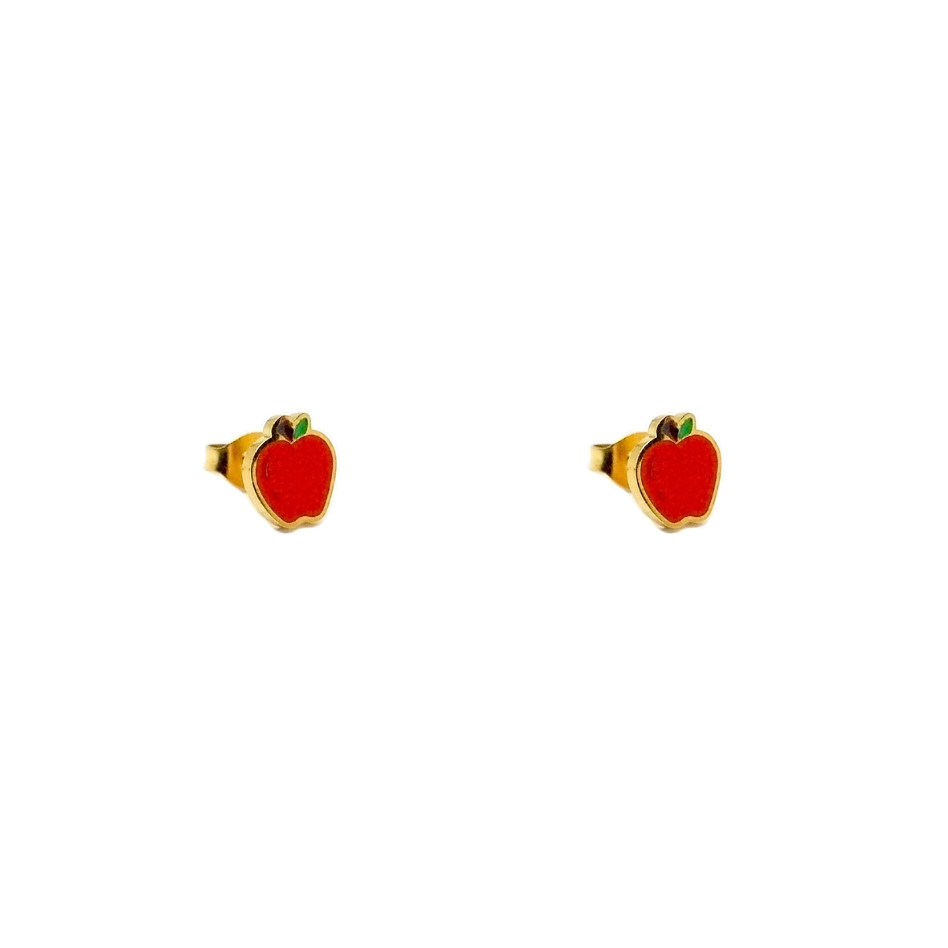 ESE 8680: All IPG Mini Red Apple Stud Earrings