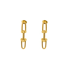 ESE 8681: All IPG Chunky U-Link Stud Earrings