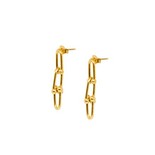 ESE 8681: All IPG Chunky U-Link Stud Earrings