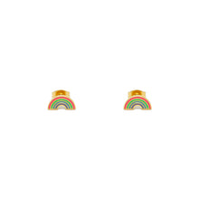 ESE 8682: All IPG Mini Rainbow Stud Earrings