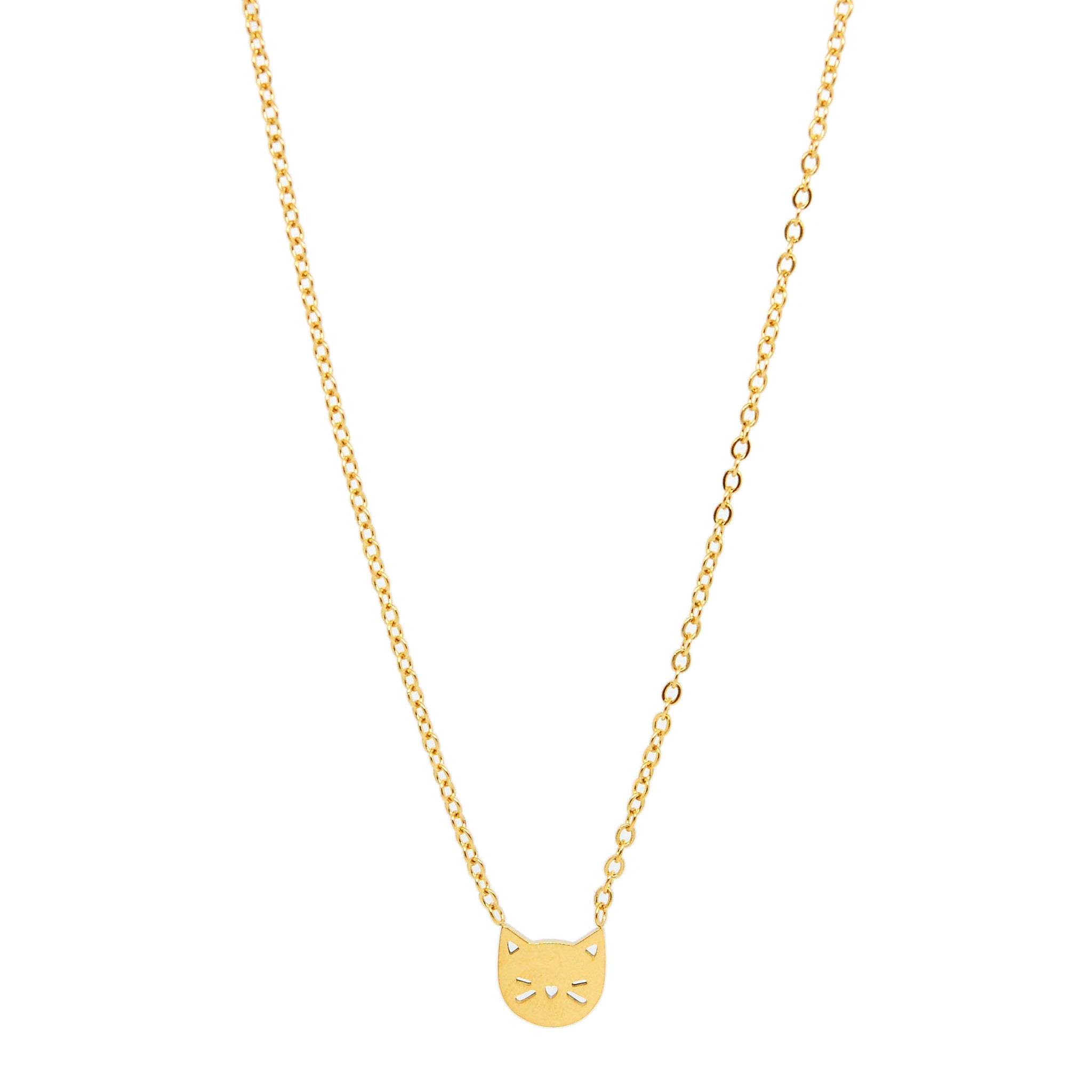 SET 86692: All IPG Kitty Cat Necklace & Earring Set