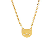 SET 86692: All IPG Kitty Cat Necklace & Earring Set