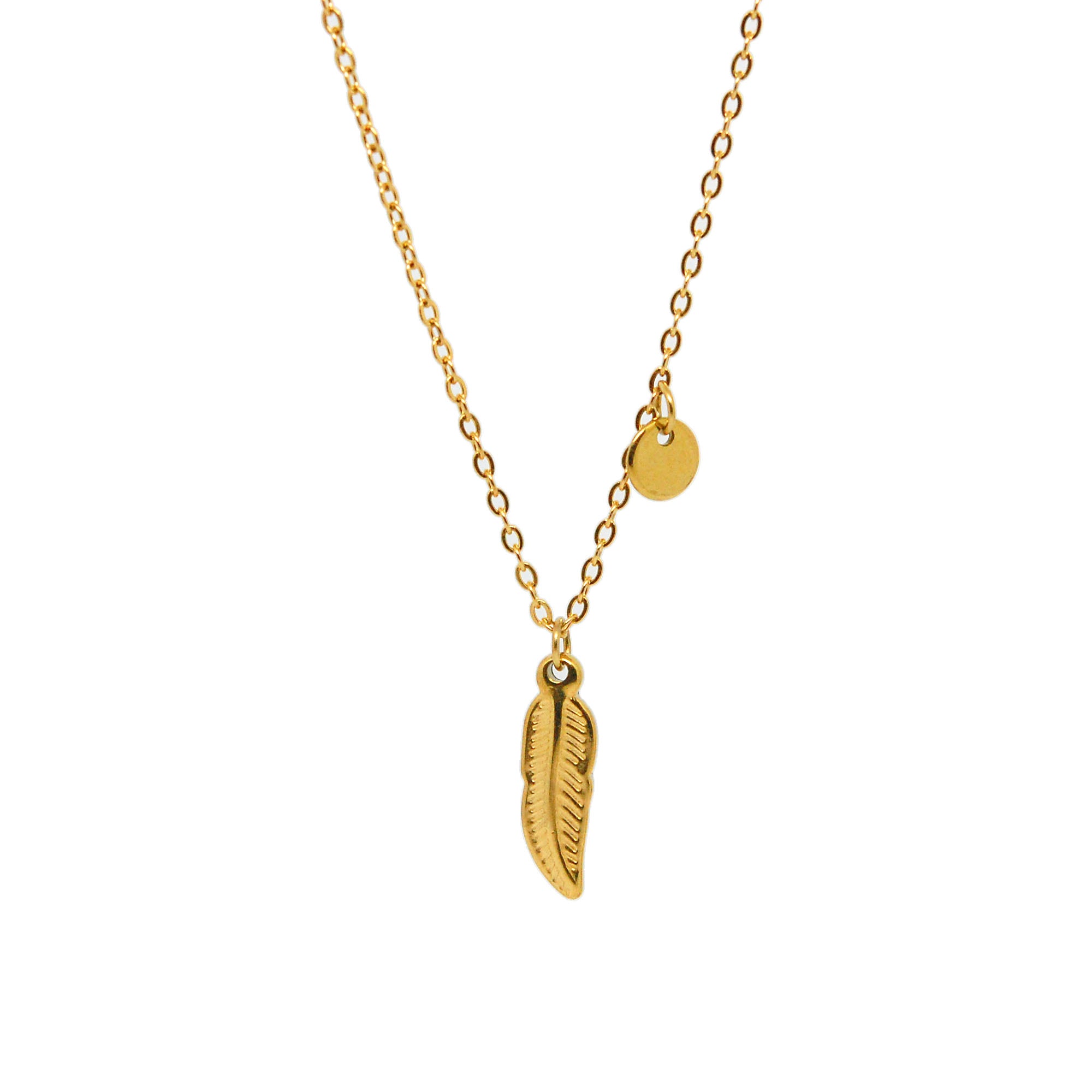 SET 8694: All IPG Classic Feather Neckace & Earring Set