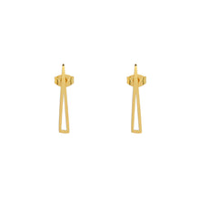 SET 8695: All IPG Geometric Triangle Adjustable Necklace & Earring Set