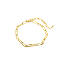 ESBL 8700: All IPG Beautifully Etched Paper Clip Bracelet