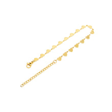 ESBL 8704: All IPG Flat Heart Link Bracelet (6