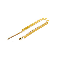 ESBL 8705: All IPG Round Sequins Link Bracelet (6