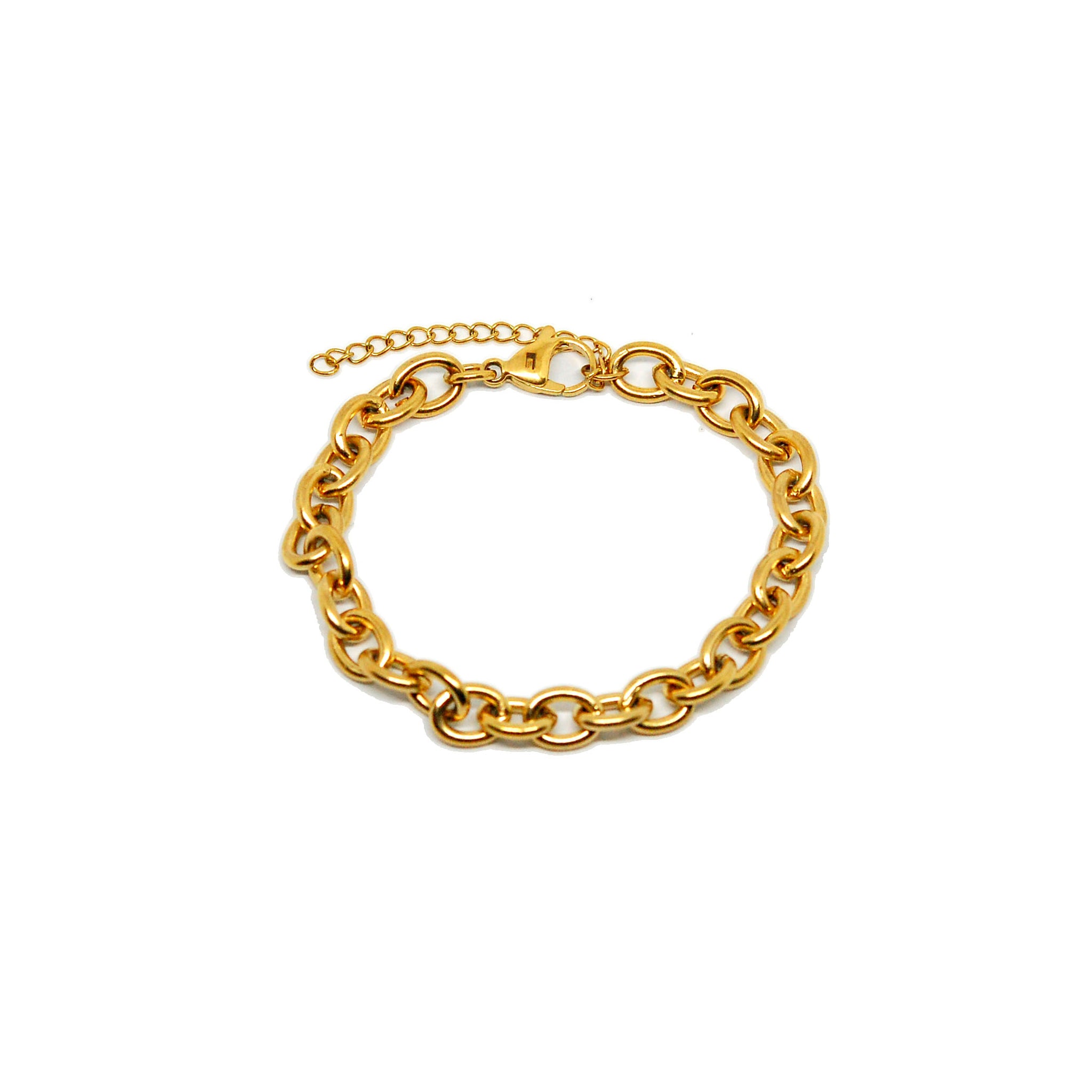 ESBL 8706 All IPG Rolo Chain Bracelet (7"+2")