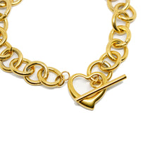 ESBL 8710: All IPG Open Heart Toggle Bracelet