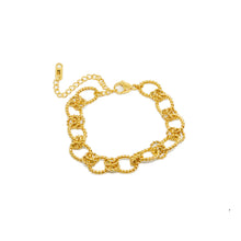 ESBL 8883: All IPG Accented Double Circle Bracelet (6