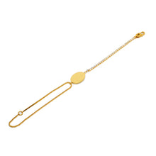 ESBL 8884: All IPG Half 31 Cz Oval Bracelet (7