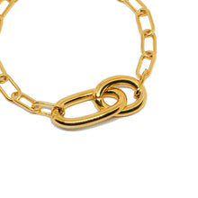 ESBL 8886: All IPG Big & Small Oval Paper Clip Bracelet (6
