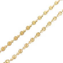 ESN 8887: All IPG Sunburst Chain Necklace (17.5
