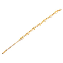 ESBL 8890:  All IPG Twisted Heart Bracelet (6