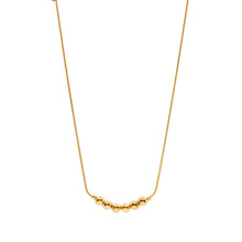 ESN 8976: All IPG 6 Bead Ball Necklace (17