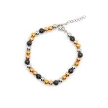ESBL 8977: S/S Multicolor Bead Ball Bracelet (6