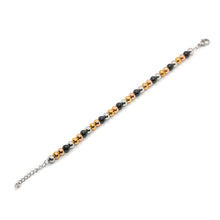 ESBL 8977: S/S Multicolor Bead Ball Bracelet (6