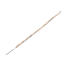 ESB 8980: S/S 35Cz Champagne Tennis Bracelet (4mm)(6