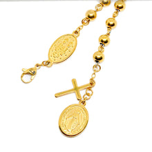 ESN 8985:All IPG Rosary Bracelet w/ Blessed Mary & Cross Charm (6.5