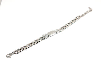 ESBL 9088: S/S Cuban Link Short ID Blet (6