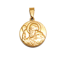 ESP 9140:  All IPG Padre Pio Double Sided Circle Pdant (20mm)