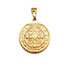 ESP 9141: All IPG Double Sided St. Benedict Circle Pdant (22mm)