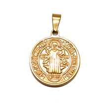 ESP 9141: All IPG Double Sided St. Benedict Circle Pdant (22mm)