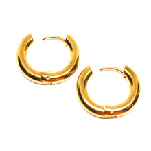 ESE 9190: Gold Plated Thick Round Hoop Earrings (19mm)