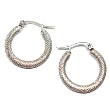 ESE 9192: S/S Snake Like Hoop Earrings (21mm)